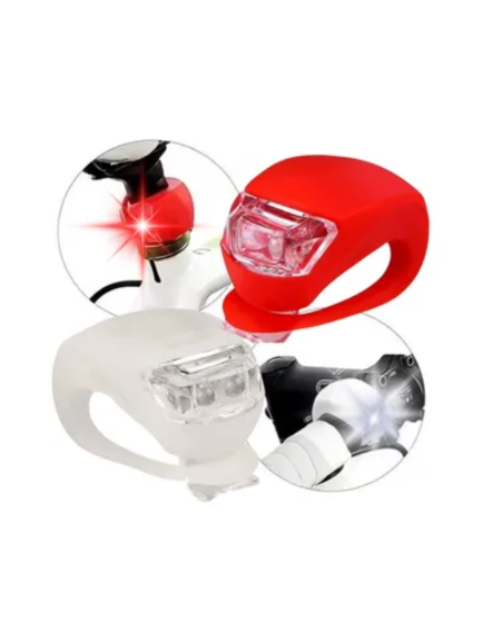 LUZ P/BICICLETA SILICONA 2PZ