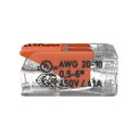 CONECTOR WAGO 2 EMPALMES 221-612 HASTA 6 mm2