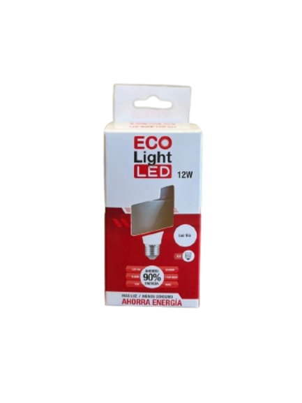 LED BULB 12W YT-A60-1 ECOLIGHT 6400K CAJA
