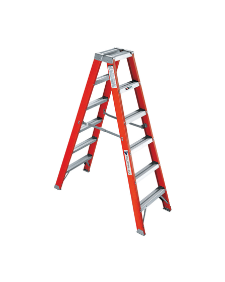 ESCALERA DE FIBRA DE VIDRIO TIJERA DOBLE CUPRUM 530-6P