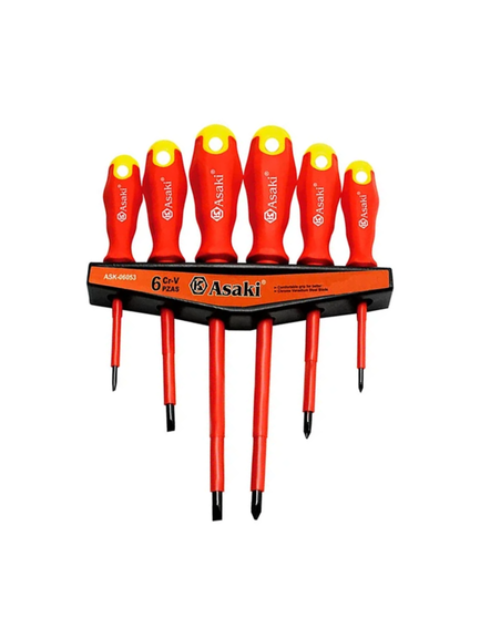 DESTORNILLADOR AISLADO 6Pz 1000V ASK06053 - ASAKI