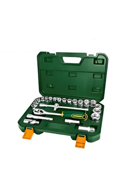 JUEGO DE LLAVE TUBO HEXAGONALES CrV 1/2"24pzs JADEVER MALETA