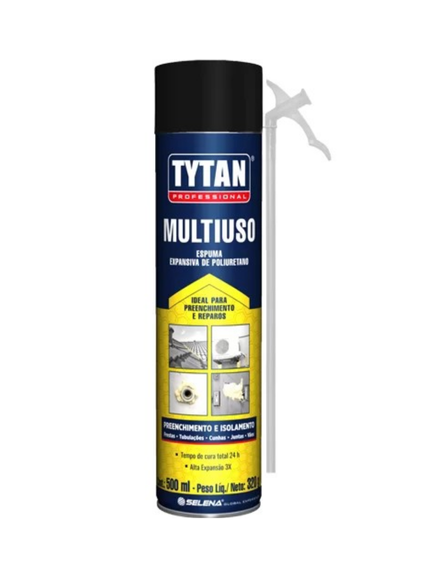 ESPUMA POLIURETANO MULTIUSO TYTAN 500ML C/ CANULA