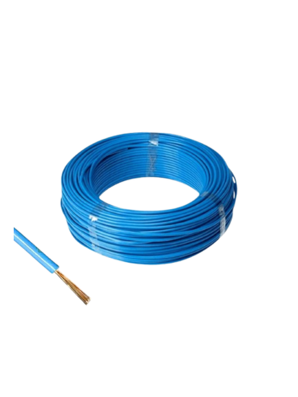 CABLE EK MULTIFILAR 2MM2 - CELESTE ROLLO 100M