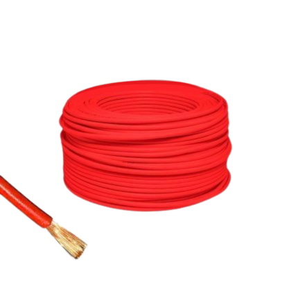 CABLE EK MULTIFILAR 6MM2 - ROJO ROLLO 100M
