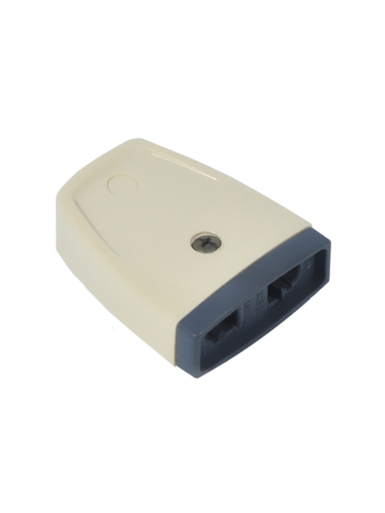 FICHA HEMBRA 2x10A MARFIL - TIPO KALOP