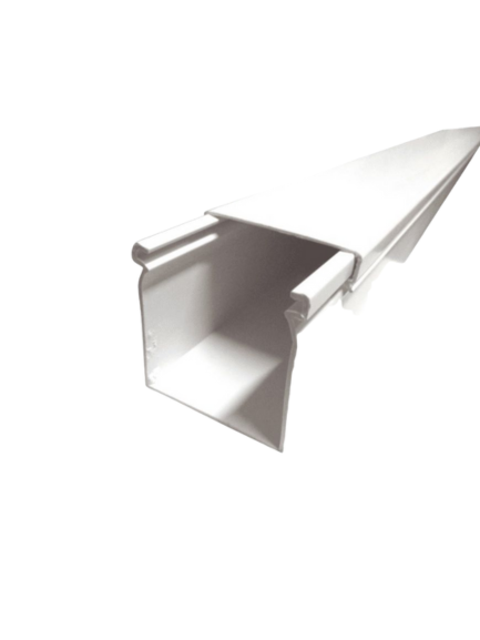 HT CANAL P/ CABLE 18X21MM C/ ADHESIVO BLANCO TIRA 2MTS - HELLERMANN