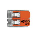 CONECTOR/EMPALME RAP. WAGO 221/412 - 0,5 A 4mm2 (2 CONEX)