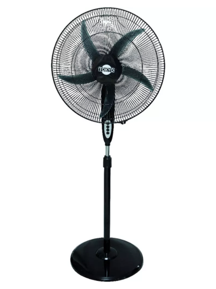 VENTILADOR TOKYO DE PIE NEGRO BRAVISIMO 3 VEL.20-BASE REDONDA - VETOFS50-11DAN-N