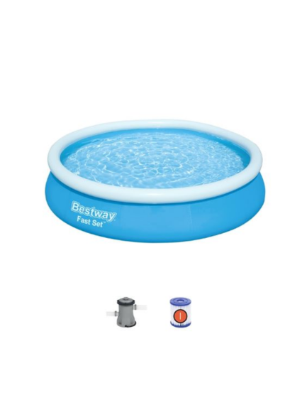 Piscina borde inflable 366x76cm 5.377Lt. con depurador. Bestway - 57274