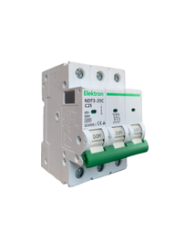 [1142] INTERRUPTOR TERMOMAGNÉTICO ACCESORIABLE ELEKTRON 25A 6KA 3P