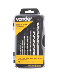 [4286] VONDER MECHA CONCRETO JUEGO 3MM A 12MM 8 PIEZAS