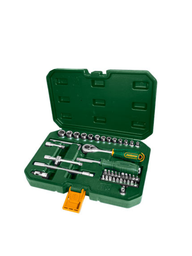 [5074] JUEGO DE LLAVE TUBO HEX 1/4' CrV. 45pzas. (M) JADEVER