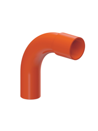 [3376] CURVA CONDUIT 25mm 90° NARANJA - TIGRE