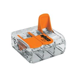 [7066] CONECTOR WAGO 3 EMPALMES 221-613 HASTA 6 mm2