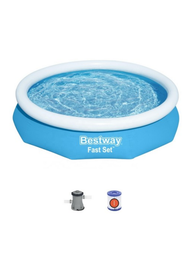 Piscina borde inflable 305x66cm 3.300Lt. con depurador. Bestway - 57458